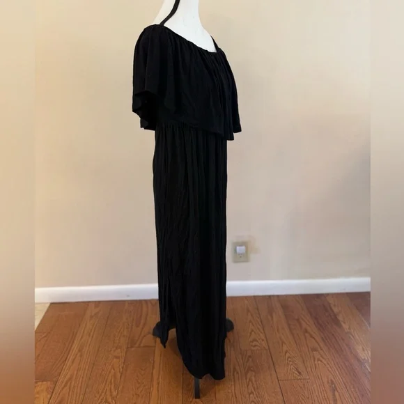 VERABENDI - Womens Off The Shoulder Ruffle Maxi Dress - Picture 4 of 6